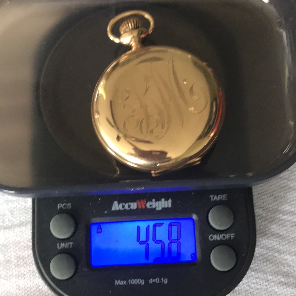 Rare 122yr.Old Solid 14K Gold Diamond Case Elgin 7J Moon&Star Pocket Watch. Runs - Picture 13 of 17